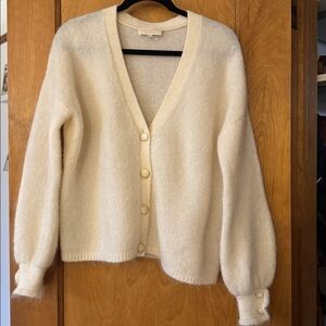 Sezane Mia Cardigan Ecru - Size S